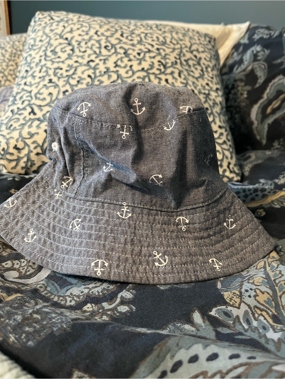 Gymboree Blue Anchor Toddler Bucket Hat